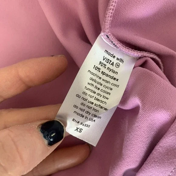 Susana Monaco Ruffle V Strap Dress Womens XS Pansy Pink Fit Flare Swing NWT - Picture 7 of 8